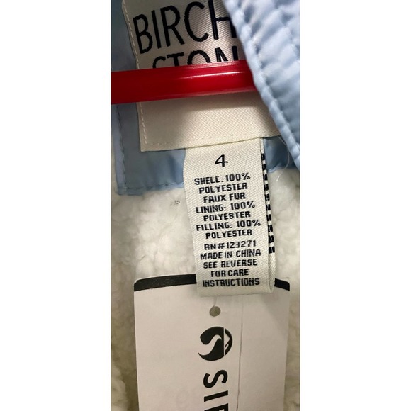 Birch & Stone Girls New Faux Fur Lined Puffer Vest Size 4T - Picture 3 of 3